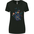 Peace Grenade Anti-War Pacifist World Hippy Womens Wider Cut T-Shirt Black
