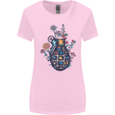 Peace Grenade Anti-War Pacifist World Hippy Womens Wider Cut T-Shirt Light Pink