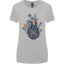 Peace Grenade Anti-War Pacifist World Hippy Womens Wider Cut T-Shirt Sports Grey