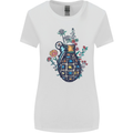 Peace Grenade Anti-War Pacifist World Hippy Womens Wider Cut T-Shirt White