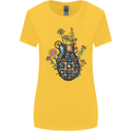 Peace Grenade Anti-War Pacifist World Hippy Womens Wider Cut T-Shirt Yellow