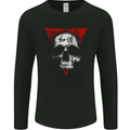 Peace Harmony Skull Gothic Biker Motorbike Mens Long Sleeve T-Shirt Black