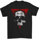 Peace Harmony Skull Gothic Biker Motorbike Mens T-Shirt Cotton Gildan Black