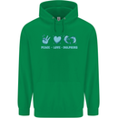 Peace Love Dolphins Sea life Childrens Kids Hoodie Irish Green