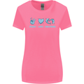 Peace Love Dolphins Sea life Womens Wider Cut T-Shirt Azalea