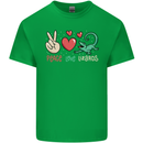 Peace Love Lizards Funny Gekko Iguana Mens Cotton T-Shirt Tee Top Irish Green
