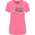 Peace Love Lizards Funny Gekko Iguana Womens Wider Cut T-Shirt Azalea