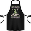 Peace Love Weed Cotton Apron 100% Organic Black