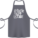Peace is Dead War Anarchy Anarchist Skull Cotton Apron 100% Organic Steel
