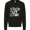 Peace is Dead War Anarchy Anarchist Skull Kids Sweatshirt Jumper Black
