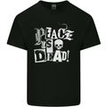 Peace is Dead War Anarchy Anarchist Skull Kids T-Shirt Childrens Black