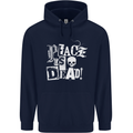 Peace is Dead War Anarchy Anarchist Skull Mens 80% Cotton Hoodie Navy Blue