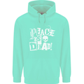 Peace is Dead War Anarchy Anarchist Skull Mens 80% Cotton Hoodie Peppermint