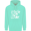 Peace is Dead War Anarchy Anarchist Skull Mens 80% Cotton Hoodie Peppermint