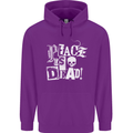 Peace is Dead War Anarchy Anarchist Skull Mens 80% Cotton Hoodie Purple
