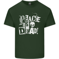 Peace is Dead War Anarchy Anarchist Skull Mens Cotton T-Shirt Tee Top Forest Green