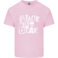 Peace is Dead War Anarchy Anarchist Skull Mens Cotton T-Shirt Tee Top Light Pink