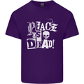 Peace is Dead War Anarchy Anarchist Skull Mens Cotton T-Shirt Tee Top Purple