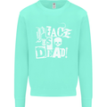 Peace is Dead War Anarchy Anarchist Skull Mens Sweatshirt Jumper Peppermint