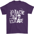 Peace is Dead War Anarchy Anarchist Skull Mens T-Shirt Cotton Gildan Purple