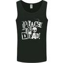 Peace is Dead War Anarchy Anarchist Skull Mens Vest Tank Top Black