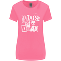 Peace is Dead War Anarchy Anarchist Skull Womens Wider Cut T-Shirt Azalea