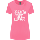 Peace is Dead War Anarchy Anarchist Skull Womens Wider Cut T-Shirt Azalea