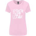 Peace is Dead War Anarchy Anarchist Skull Womens Wider Cut T-Shirt Light Pink