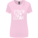 Peace is Dead War Anarchy Anarchist Skull Womens Wider Cut T-Shirt Light Pink