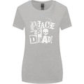 Peace is Dead War Anarchy Anarchist Skull Womens Wider Cut T-Shirt Sports Grey