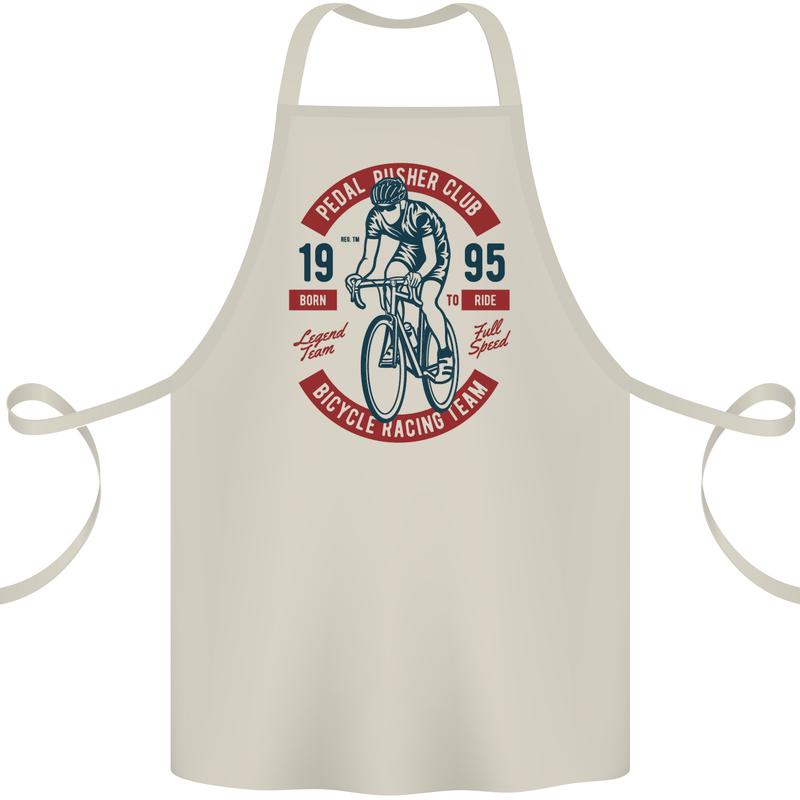 Pedal Pusher Club Cycling Cyclist Funny Cotton Apron 100% Organic Natural