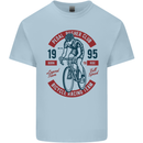 Pedal Pusher Club Cycling Cyclist Funny Mens Cotton T-Shirt Tee Top Light Blue