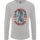 Pedal Pusher Club Cycling Cyclist Funny Mens Long Sleeve T-Shirt Sports Grey