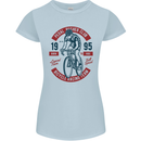 Pedal Pusher Club Cycling Cyclist Funny Womens Petite Cut T-Shirt Light Blue