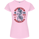 Pedal Pusher Club Cycling Cyclist Funny Womens Petite Cut T-Shirt Light Pink
