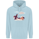 Peeing Dog in the Mountains Funny Childrens Kids Hoodie Light Blue