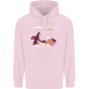 Peeing Dog in the Mountains Funny Childrens Kids Hoodie Light Pink