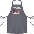 Peeing Dog in the Mountains Funny Cotton Apron 100% Organic Steel