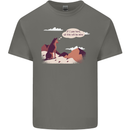 Peeing Dog in the Mountains Funny Kids T-Shirt Childrens Charcoal