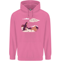 Peeing Dog in the Mountains Funny Mens 80% Cotton Hoodie Azelea