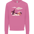 Peeing Dog in the Mountains Funny Mens Sweatshirt Jumper Azalea