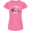 Peeing Dog in the Mountains Funny Womens Petite Cut T-Shirt Azalea