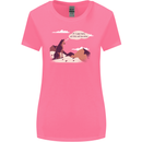 Peeing Dog in the Mountains Funny Womens Wider Cut T-Shirt Azalea