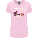 Peeing Dog in the Mountains Funny Womens Wider Cut T-Shirt Light Pink
