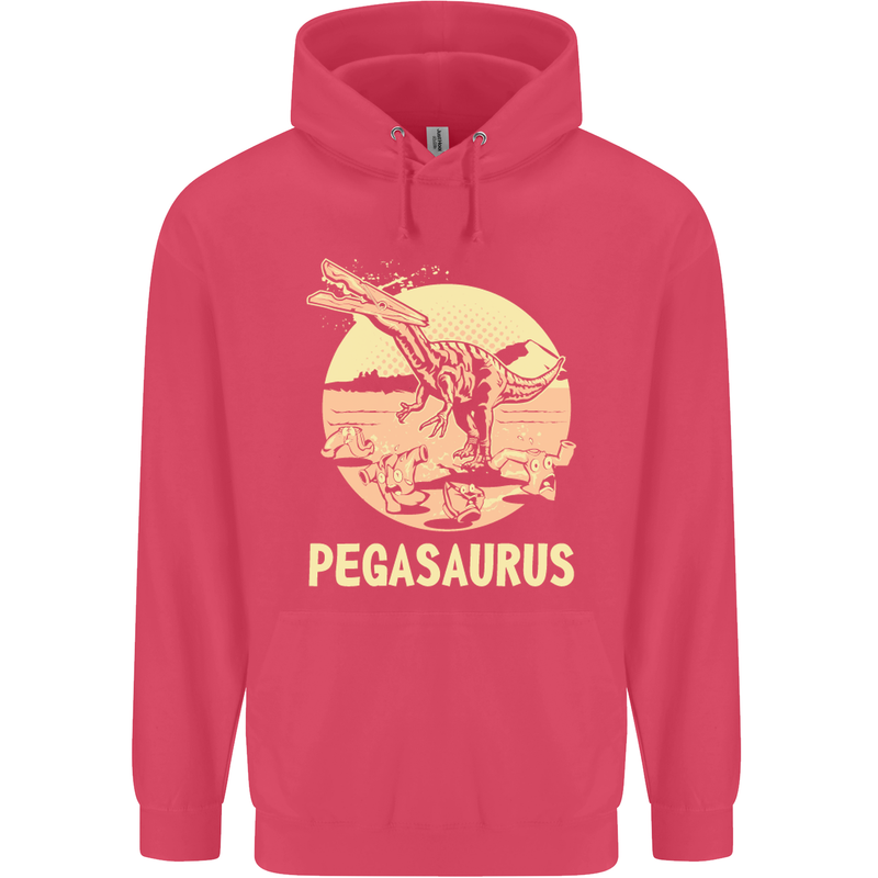 Pegasaurus Dinosaur T-Rex Funny Childrens Kids Hoodie Heliconia