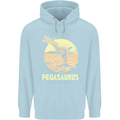 Pegasaurus Dinosaur T-Rex Funny Childrens Kids Hoodie Light Blue
