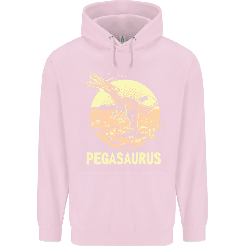 Pegasaurus Dinosaur T-Rex Funny Childrens Kids Hoodie Light Pink