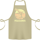 Pegasaurus Dinosaur T-Rex Funny Cotton Apron 100% Organic Khaki