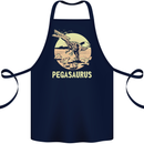 Pegasaurus Dinosaur T-Rex Funny Cotton Apron 100% Organic Navy Blue