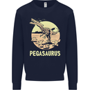 Pegasaurus Dinosaur T-Rex Funny Kids Sweatshirt Jumper Navy Blue